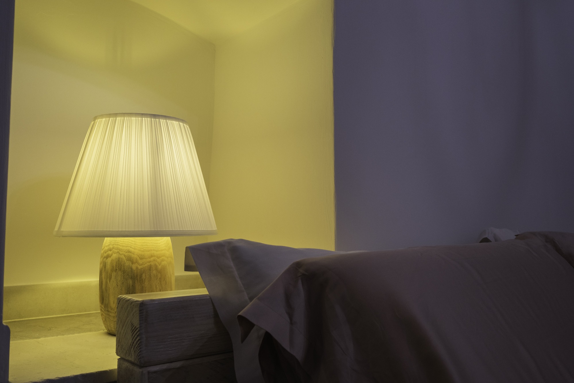 Camera della suite con soffitto a volta in pietra — La Suite del Marchese